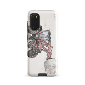 Furrow & Fields Tough case for Samsung® Glossy / Samsung Galaxy S20 Massey Ferguson 3070 Autotronic Pencil Sketch | Tough case for Samsung® Quality Farmers Merch