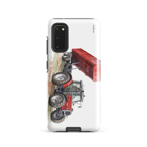 Furrow & Fields Tough case for Samsung® Glossy / Samsung Galaxy S20 Massey Ferguson 6180 Watercolor | Tough case for Samsung® Quality Farmers Merch