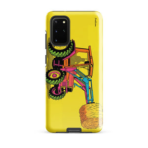Furrow & Fields Tough case for Samsung® Glossy / Samsung Galaxy S20 Plus Massey Ferguson 3070 Autotronic Pop Art | Tough case for Samsung® Quality Farmers Merch