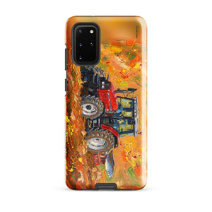 Furrow & Fields Tough case for Samsung® Glossy / Samsung Galaxy S20 Plus Massey Ferguson 6255 Splash Art | Tough case for Samsung® Quality Farmers Merch