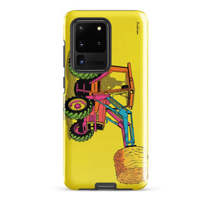 Furrow & Fields Tough case for Samsung® Glossy / Samsung Galaxy S20 Ultra Massey Ferguson 3070 Autotronic Pop Art | Tough case for Samsung® Quality Farmers Merch