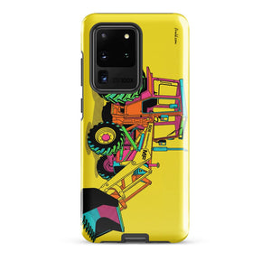 Furrow & Fields Tough case for Samsung® Glossy / Samsung Galaxy S20 Ultra Massey Ferguson 50E Pop Art | Tough case for Samsung® Quality Farmers Merch