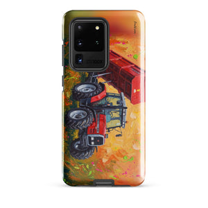 Furrow & Fields Tough case for Samsung® Glossy / Samsung Galaxy S20 Ultra Massey Ferguson 6180 Splash Art | Tough case for Samsung® Quality Farmers Merch