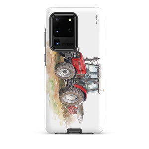 Furrow & Fields Tough case for Samsung® Glossy / Samsung Galaxy S20 Ultra Massey Ferguson 6255 Watercolor | Tough case for Samsung® Quality Farmers Merch