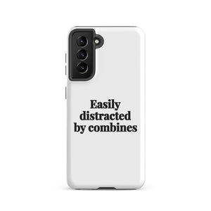 Furrow & Fields Tough case for Samsung® Glossy / Samsung Galaxy S21 Easily Distracted By Combines | Tough case for Samsung® Quality Farmers Merch