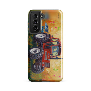 Furrow & Fields Tough case for Samsung® Glossy / Samsung Galaxy S21 FE Fiat 1880 Splash Art | Tough case for Samsung® Quality Farmers Merch