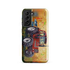 Furrow & Fields Tough case for Samsung® Glossy / Samsung Galaxy S21 Fiat 1880 Splash Art | Tough case for Samsung® Quality Farmers Merch