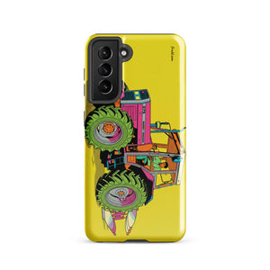 Furrow & Fields Tough case for Samsung® Glossy / Samsung Galaxy S21 Massey Ferguson 375 Pop Art | Tough case for Samsung® Quality Farmers Merch