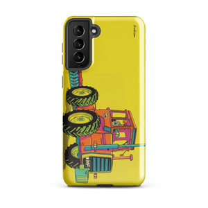Furrow & Fields Tough case for Samsung® Glossy / Samsung Galaxy S21 Plus Massey Ferguson 1200 Pop Art | Tough case for Samsung® Quality Farmers Merch