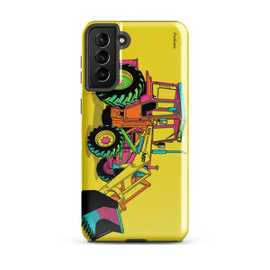 Furrow & Fields Tough case for Samsung® Glossy / Samsung Galaxy S21 Plus Massey Ferguson 50E Pop Art | Tough case for Samsung® Quality Farmers Merch