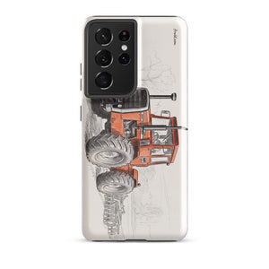 Furrow & Fields Tough case for Samsung® Glossy / Samsung Galaxy S21 Ultra Massey Ferguson 1200 Pencil Sketch | Tough case for Samsung® Quality Farmers Merch