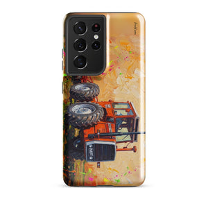 Furrow & Fields Tough case for Samsung® Glossy / Samsung Galaxy S21 Ultra Massey Ferguson 1200 Splash Art | Tough case for Samsung® Quality Farmers Merch