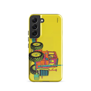 Furrow & Fields Tough case for Samsung® Glossy / Samsung Galaxy S22 Massey Ferguson 1200 Pop Art | Tough case for Samsung® Quality Farmers Merch