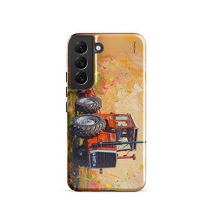 Furrow & Fields Tough case for Samsung® Glossy / Samsung Galaxy S22 Massey Ferguson 1200 Splash Art | Tough case for Samsung® Quality Farmers Merch