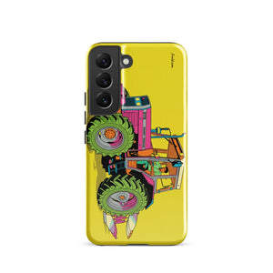 Furrow & Fields Tough case for Samsung® Glossy / Samsung Galaxy S22 Massey Ferguson 375 Pop Art | Tough case for Samsung® Quality Farmers Merch