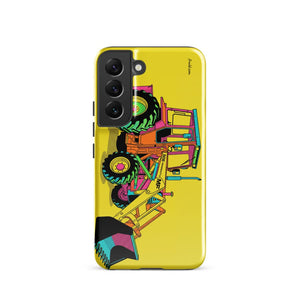 Furrow & Fields Tough case for Samsung® Glossy / Samsung Galaxy S22 Massey Ferguson 50E Pop Art | Tough case for Samsung® Quality Farmers Merch