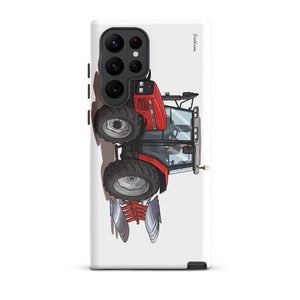 Furrow & Fields Tough case for Samsung® Glossy / Samsung Galaxy S22 Ultra Massey Ferguson 6255 | Tough case for Samsung® Quality Farmers Merch