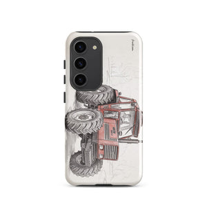 Furrow & Fields Tough case for Samsung® Glossy / Samsung Galaxy S23 Fiat 1880 Pencil Sketch | Tough case for Samsung® Quality Farmers Merch
