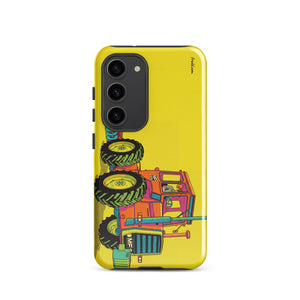 Furrow & Fields Tough case for Samsung® Glossy / Samsung Galaxy S23 Massey Ferguson 1200 Pop Art | Tough case for Samsung® Quality Farmers Merch