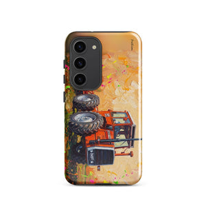 Furrow & Fields Tough case for Samsung® Glossy / Samsung Galaxy S23 Massey Ferguson 1200 Splash Art | Tough case for Samsung® Quality Farmers Merch
