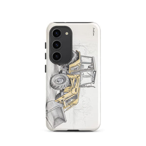 Furrow & Fields Tough case for Samsung® Glossy / Samsung Galaxy S23 Massey Ferguson 50E Pencil Sketch | Tough case for Samsung® Quality Farmers Merch