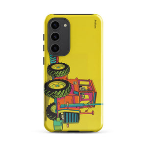 Furrow & Fields Tough case for Samsung® Glossy / Samsung Galaxy S23 Plus Massey Ferguson 1200 Pop Art | Tough case for Samsung® Quality Farmers Merch