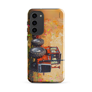 Furrow & Fields Tough case for Samsung® Glossy / Samsung Galaxy S23 Plus Massey Ferguson 1200 Splash Art | Tough case for Samsung® Quality Farmers Merch