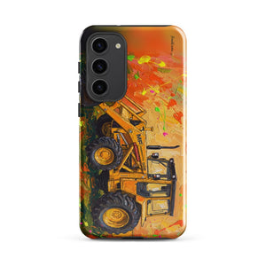 Furrow & Fields Tough case for Samsung® Glossy / Samsung Galaxy S23 Plus Massey Ferguson 50E Splash Art | Tough case for Samsung® Quality Farmers Merch
