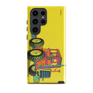 Furrow & Fields Tough case for Samsung® Glossy / Samsung Galaxy S23 Ultra Massey Ferguson 1200 Pop Art | Tough case for Samsung® Quality Farmers Merch