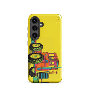 Furrow & Fields Tough case for Samsung® Glossy / Samsung Galaxy S24 Massey Ferguson 1200 Pop Art | Tough case for Samsung® Quality Farmers Merch