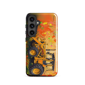 Furrow & Fields Tough case for Samsung® Glossy / Samsung Galaxy S24 Massey Ferguson 50E Splash Art | Tough case for Samsung® Quality Farmers Merch
