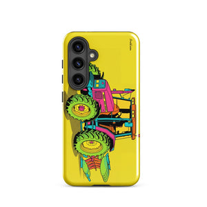 Furrow & Fields Tough case for Samsung® Glossy / Samsung Galaxy S24 Massey Ferguson 6255 Pop Art | Tough case for Samsung® Quality Farmers Merch