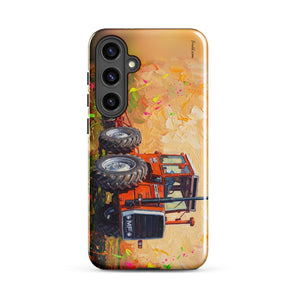 Furrow & Fields Tough case for Samsung® Glossy / Samsung Galaxy S24 Plus Massey Ferguson 1200 Splash Art | Tough case for Samsung® Quality Farmers Merch