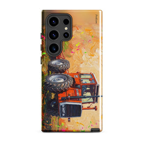Furrow & Fields Tough case for Samsung® Glossy / Samsung Galaxy S24 Ultra Massey Ferguson 1200 Splash Art | Tough case for Samsung® Quality Farmers Merch