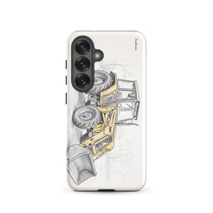 Furrow & Fields Tough case for Samsung® Glossy / Samsung Galaxy S25 Massey Ferguson 50E Pencil Sketch | Tough case for Samsung® Quality Farmers Merch