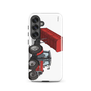 Furrow & Fields Tough case for Samsung® Glossy / Samsung Galaxy S25 Massey Ferguson 6180 Illustration | Tough case for Samsung® Quality Farmers Merch