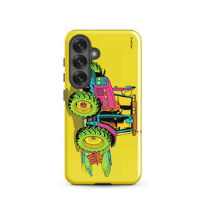 Furrow & Fields Tough case for Samsung® Glossy / Samsung Galaxy S25 Massey Ferguson 6255 Pop Art | Tough case for Samsung® Quality Farmers Merch