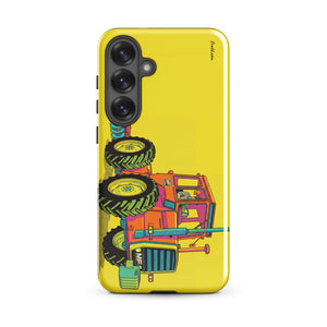 Furrow & Fields Tough case for Samsung® Glossy / Samsung Galaxy S25 Plus Massey Ferguson 1200 Pop Art | Tough case for Samsung® Quality Farmers Merch