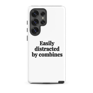 Furrow & Fields Tough case for Samsung® Glossy / Samsung Galaxy S25 Ultra Easily Distracted By Combines | Tough case for Samsung® Quality Farmers Merch