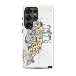 Furrow & Fields Tough case for Samsung® Glossy / Samsung Galaxy S25 Ultra Massey Ferguson 50E Pencil Sketch | Tough case for Samsung® Quality Farmers Merch