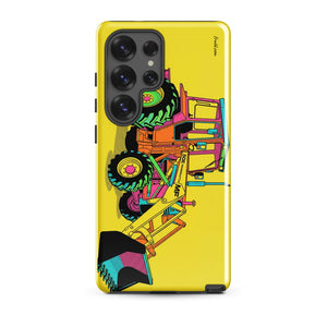 Furrow & Fields Tough case for Samsung® Glossy / Samsung Galaxy S25 Ultra Massey Ferguson 50E Pop Art | Tough case for Samsung® Quality Farmers Merch