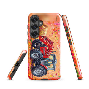 Furrow & Fields Tough case for Samsung® Massey Ferguson 3070 Autotronic Splash Art | Tough case for Samsung® Quality Farmers Merch