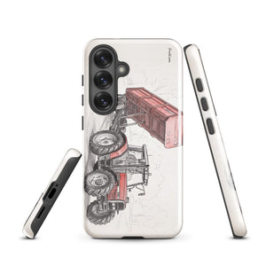 Furrow & Fields Tough case for Samsung® Massey Ferguson 6180 Pencil Sketch | Tough case for Samsung® Quality Farmers Merch