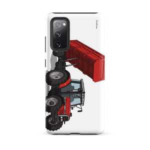 Furrow & Fields Tough case for Samsung® Matte / Samsung Galaxy S20 FE Massey Ferguson 6180 Illustration | Tough case for Samsung® Quality Farmers Merch