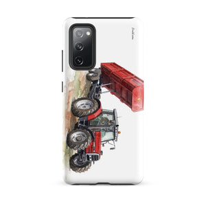 Furrow & Fields Tough case for Samsung® Matte / Samsung Galaxy S20 FE Massey Ferguson 6180 Watercolor | Tough case for Samsung® Quality Farmers Merch