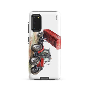 Furrow & Fields Tough case for Samsung® Matte / Samsung Galaxy S20 Massey Ferguson 6180 Watercolor | Tough case for Samsung® Quality Farmers Merch