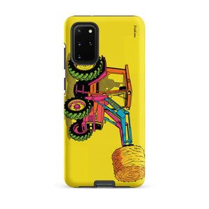 Furrow & Fields Tough case for Samsung® Matte / Samsung Galaxy S20 Plus Massey Ferguson 3070 Autotronic Pop Art | Tough case for Samsung® Quality Farmers Merch