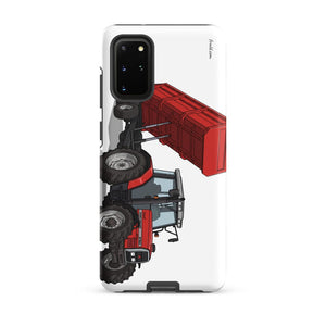 Furrow & Fields Tough case for Samsung® Matte / Samsung Galaxy S20 Plus Massey Ferguson 6180 Illustration | Tough case for Samsung® Quality Farmers Merch