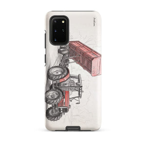 Furrow & Fields Tough case for Samsung® Matte / Samsung Galaxy S20 Plus Massey Ferguson 6180 Pencil Sketch | Tough case for Samsung® Quality Farmers Merch