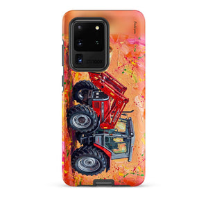 Furrow & Fields Tough case for Samsung® Matte / Samsung Galaxy S20 Ultra Massey Ferguson 3070 Autotronic Splash Art | Tough case for Samsung® Quality Farmers Merch